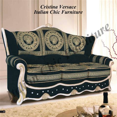 versace settee|versace sofa fabric.